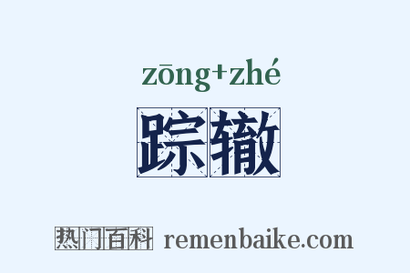 踪辙是什么意思的图片
